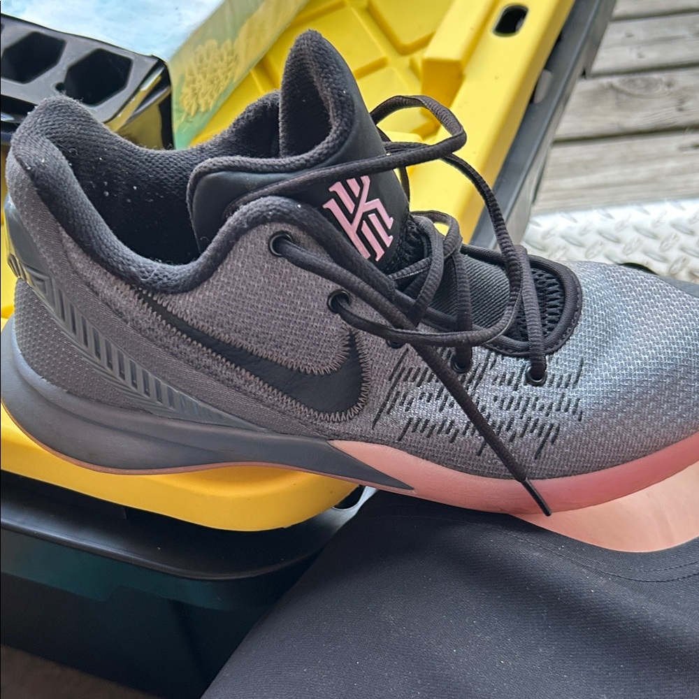 Black and Gray Nike Athletic Shoes